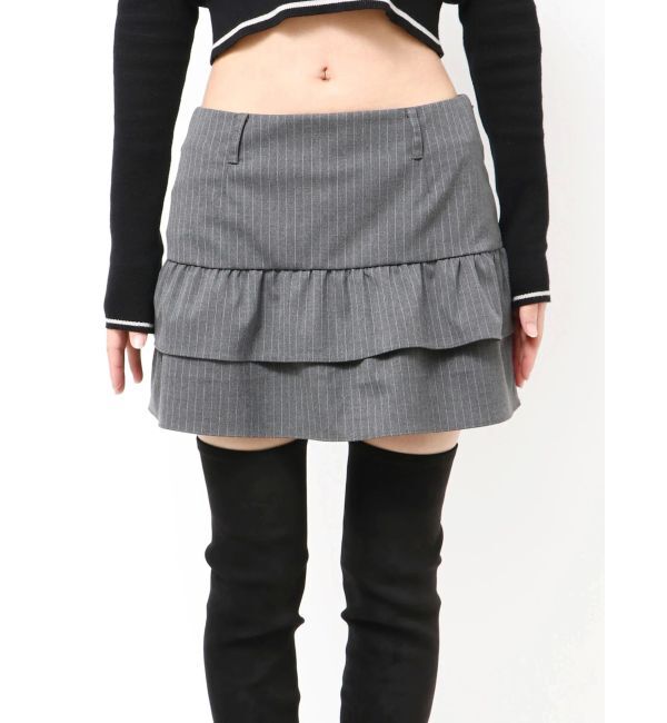 EMODA「ティアードフリルミニスカート」|スカート|