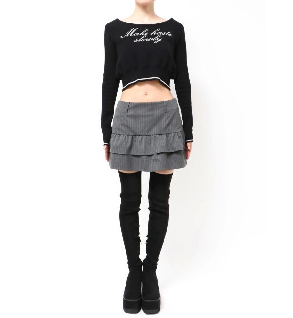 EMODA「ティアードフリルミニスカート」|スカート|