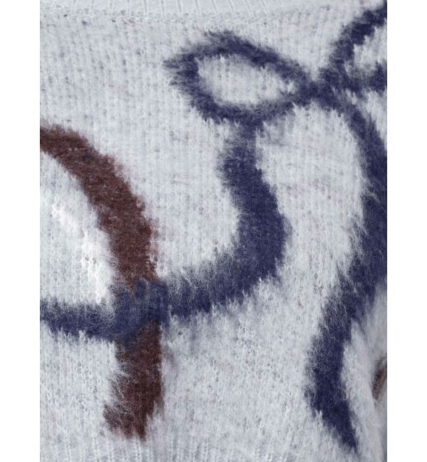 EMODA「リボンラインショートニット」|ニット・セーター|