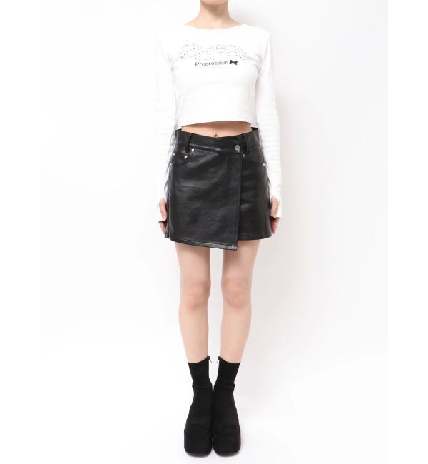 EMODA「アシンメトリーラップスカート」|スカート|