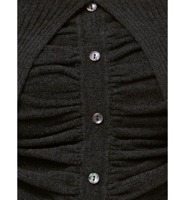 EMODA「FRONT BUTTON OFF SHOULDER KNIT」|ニット・セーター|