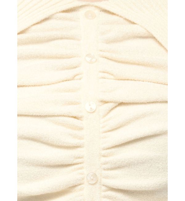 EMODA「FRONT BUTTON OFF SHOULDER KNIT」|ニット・セーター|