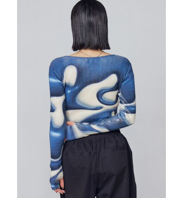 EMODA「フロントレースアップフィットニット」|ニット・セーター|