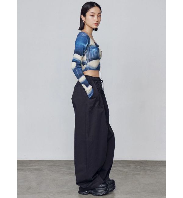 EMODA「フロントレースアップフィットニット」|ニット・セーター|