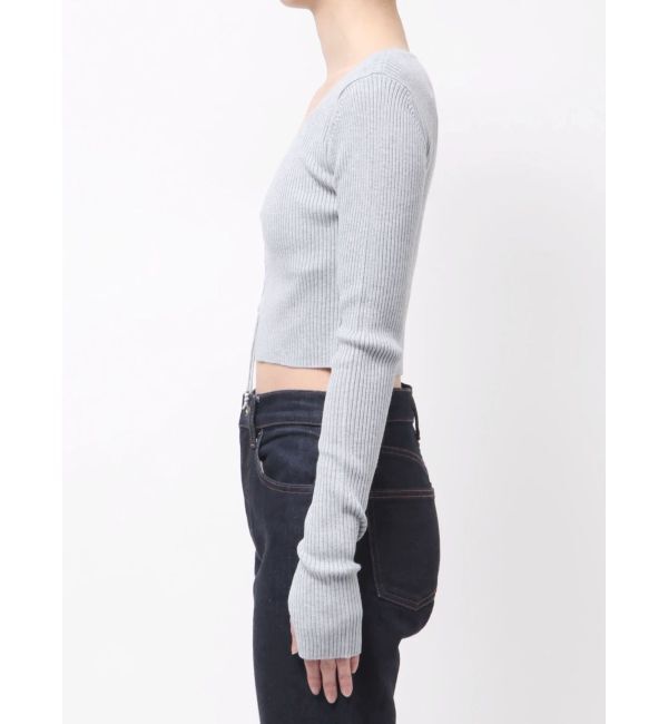 EMODA「フロントレースアップフィットニット」|ニット・セーター|