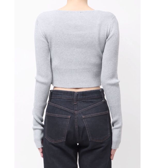 EMODA「フロントレースアップフィットニット」|ニット・セーター|