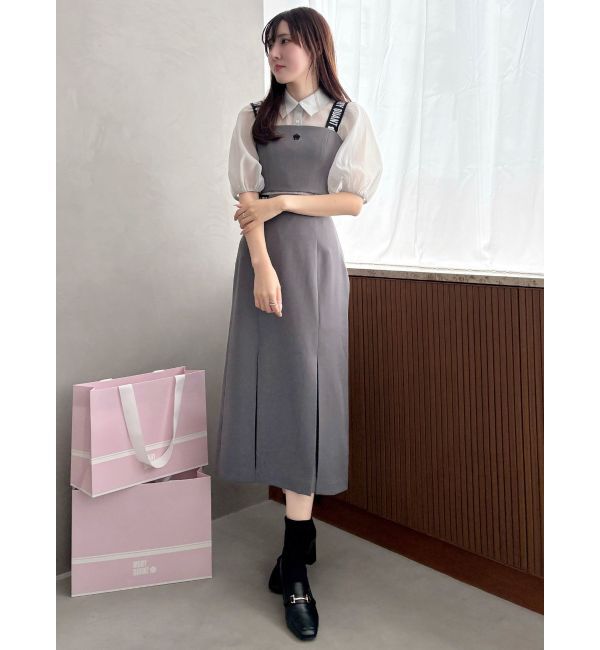 MERCURYDUO「【MARY QUANTコラボ】サイドロゴナロースカート【セットアップ着用可】」|スカート|