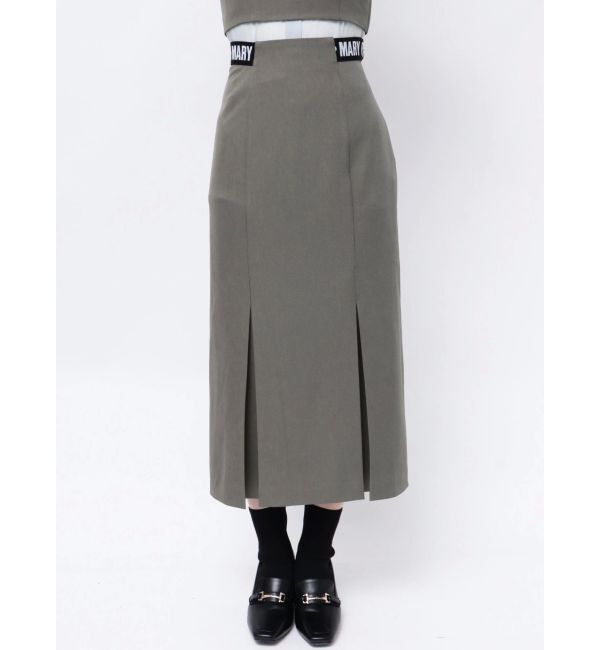 MERCURYDUO「【MARY QUANTコラボ】サイドロゴナロースカート【セットアップ着用可】」|スカート|