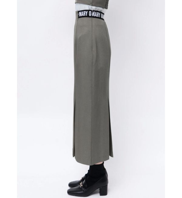 MERCURYDUO「【MARY QUANTコラボ】サイドロゴナロースカート【セットアップ着用可】」|スカート|