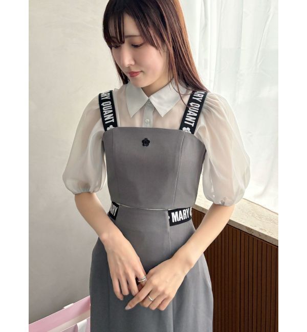 MERCURYDUO「【MARY QUANTコラボ】サイドロゴナロースカート【セットアップ着用可】」|スカート|