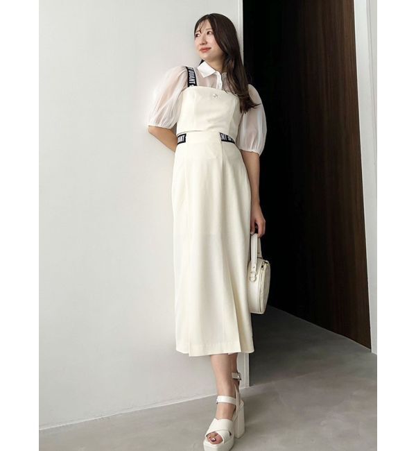 MERCURYDUO「【MARY QUANTコラボ】サイドロゴナロースカート【セットアップ着用可】」|スカート|