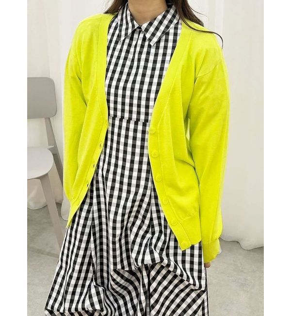 MERCURYDUO「BASICカラーカーディガン」|カーディガン|ライム