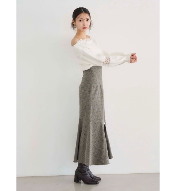 MERCURYDUO「フロントZIPマーメイドスカート」|スカート|