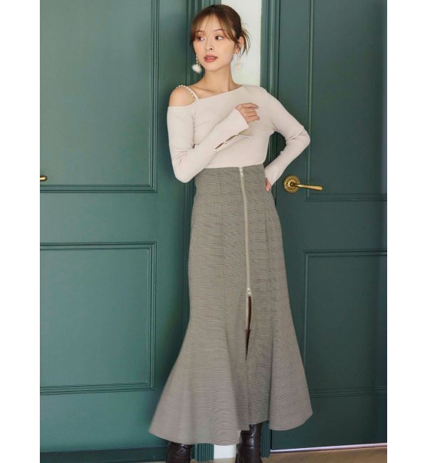 MERCURYDUO「フロントZIPマーメイドスカート」|スカート|