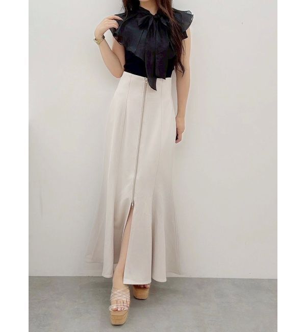 MERCURYDUO「フロントZIPマーメイドスカート」|スカート|