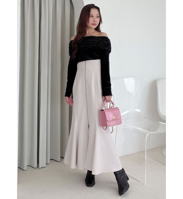 MERCURYDUO「フロントZIPマーメイドスカート」|スカート|