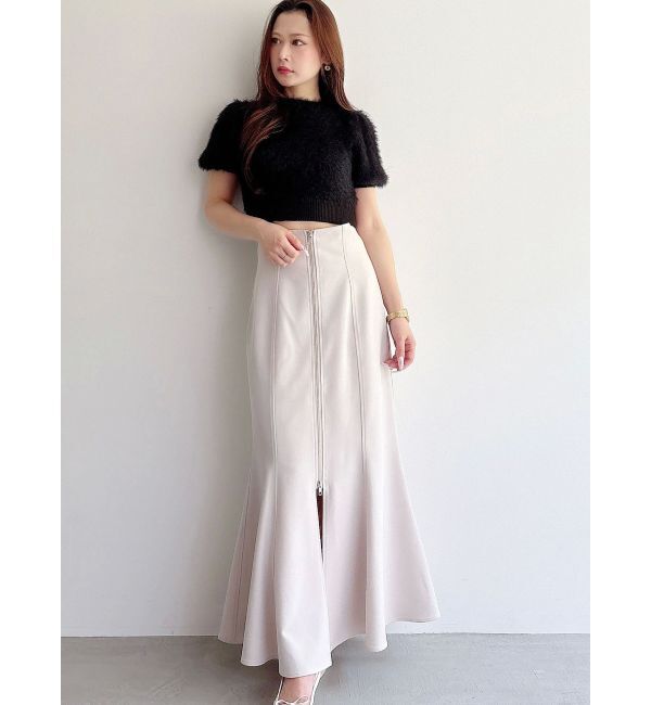 MERCURYDUO「フロントZIPマーメイドスカート」|スカート|