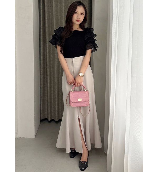 MERCURYDUO「フロントZIPマーメイドスカート」|スカート|