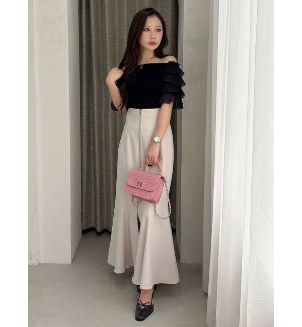 MERCURYDUO「フロントZIPマーメイドスカート」|スカート|