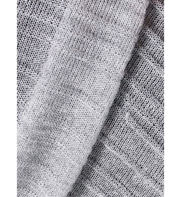 MERCURYDUO「メタルボタンシアーリブポロニット」|ニット・セーター|