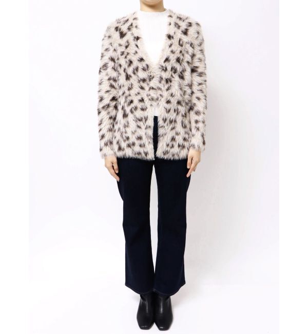 MERCURYDUO「ファーライクシャギーミドルカーディガン」|カーディガン|