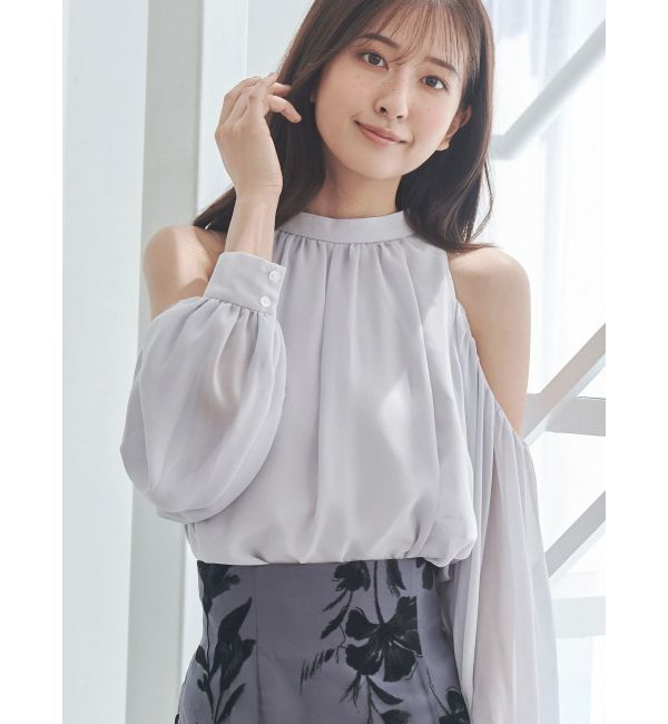 MERCURYDUO「シフォンアメスリオフショルブラウス」|シャツ・ブラウス|