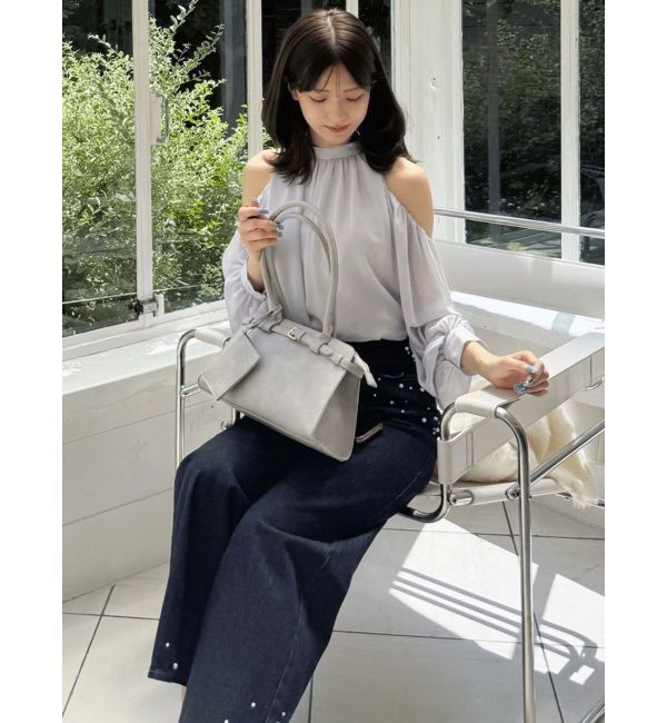 MERCURYDUO「シフォンアメスリオフショルブラウス」|シャツ・ブラウス|