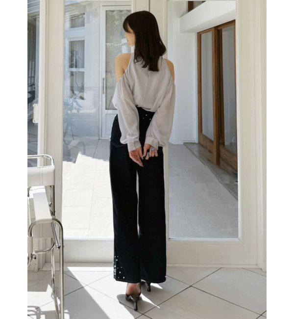 MERCURYDUO「シフォンアメスリオフショルブラウス」|シャツ・ブラウス|