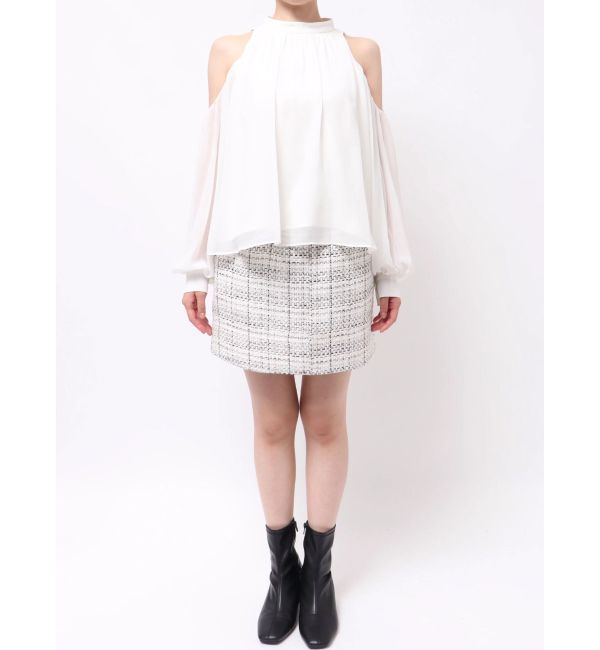 MERCURYDUO「シフォンアメスリオフショルブラウス」|シャツ・ブラウス|