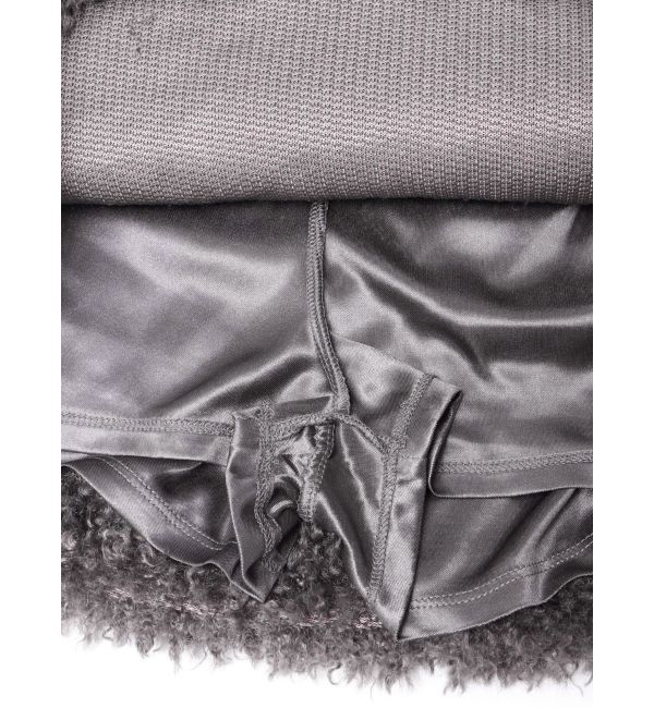 MERCURYDUO「プードルファーライクミニスカート」|スカート|