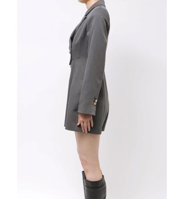 MERCURYDUO「フィットアンドフレアジャケットミニロンパース」|その他|