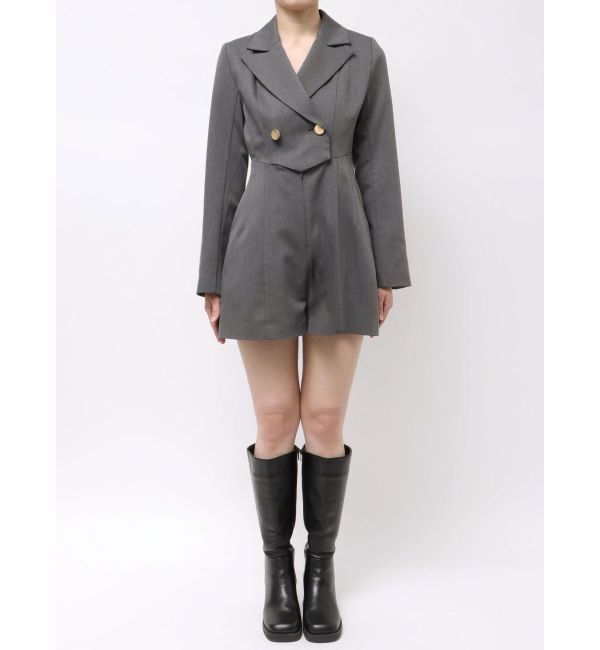 MERCURYDUO「フィットアンドフレアジャケットミニロンパース」|その他|