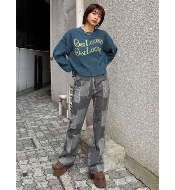 MURUA「プラットフォームレースアップブーツ」|ロングブーツ|