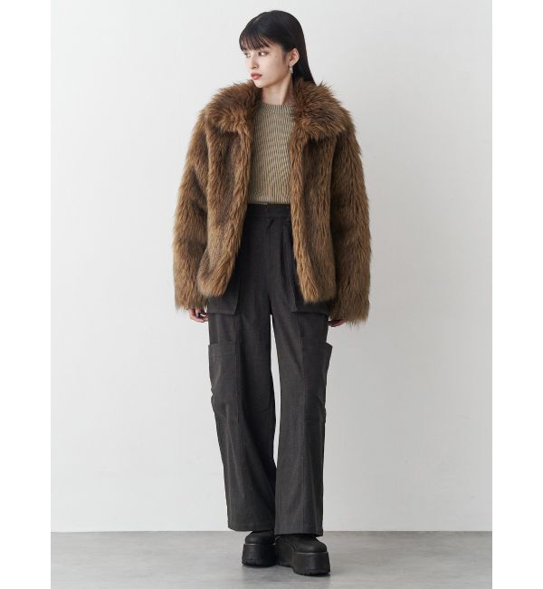 MURUA「プラットフォームレースアップブーツ」|ロングブーツ|