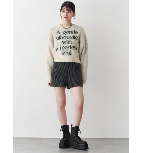 MURUA「プラットフォームレースアップブーツ」|ロングブーツ|