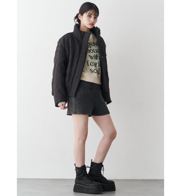 MURUA「プラットフォームレースアップブーツ」|ロングブーツ|