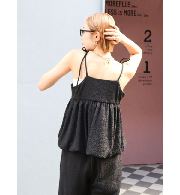 Ungrid「【WEB限定】バルーンデザインジャカードキャミ」|キャミソール|