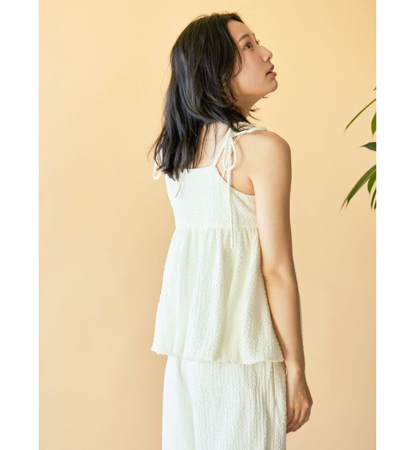Ungrid「【WEB限定】バルーンデザインジャカードキャミ」|キャミソール|