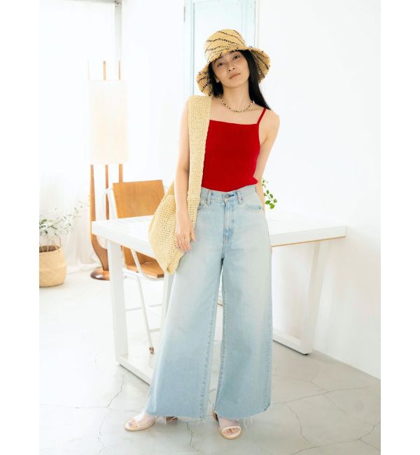 Ungrid「スクエアネックニットキャミ」|キャミソール|