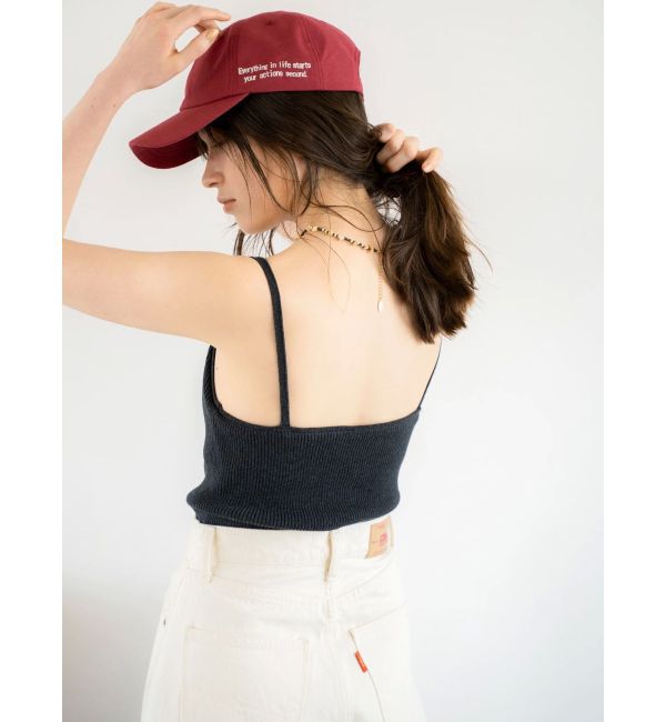 Ungrid「スクエアネックニットキャミ」|キャミソール|