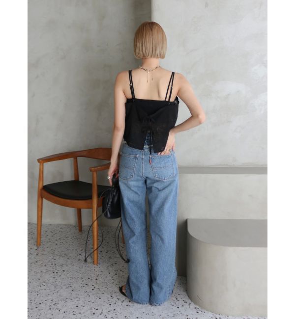 Ungrid「ウエストデザインリメイクデニム」|デニム|