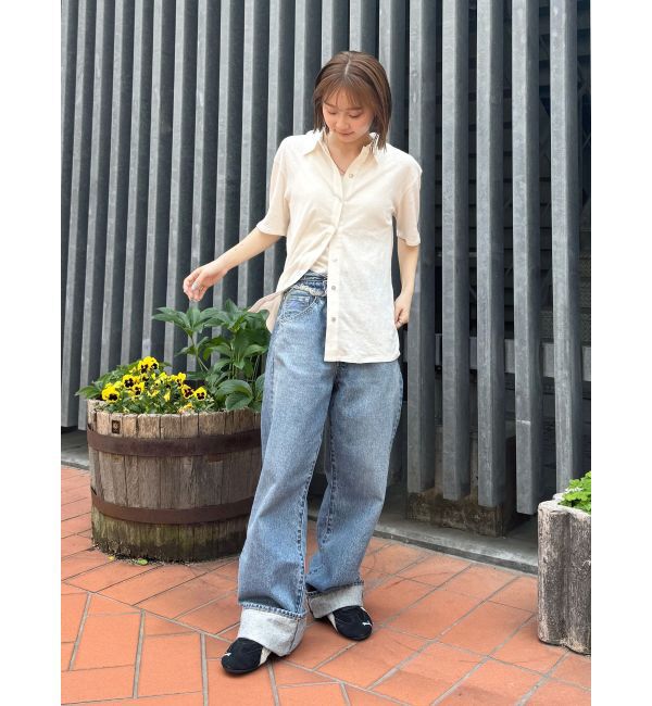 Ungrid「ウエストデザインリメイクデニム」|デニム|