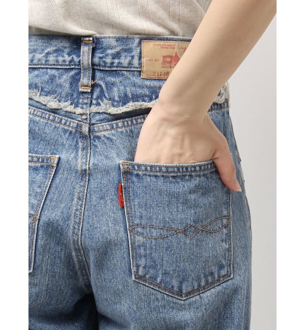 Ungrid「ウエストデザインリメイクデニム」|デニム|