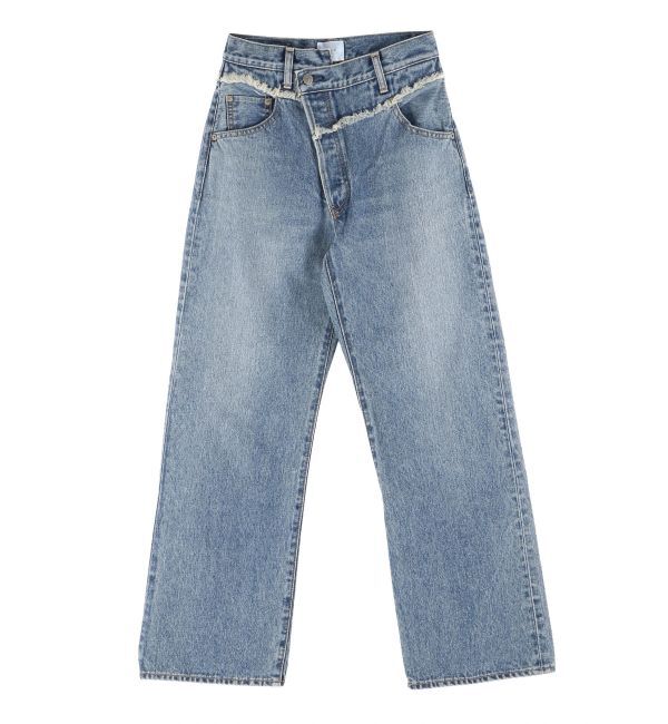 Ungrid「ウエストデザインリメイクデニム」|デニム|