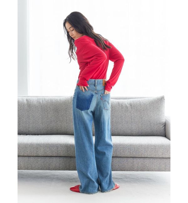 Ungrid「オフショルデザインシアーロングスリーブTee」|Tシャツ・カットソー|