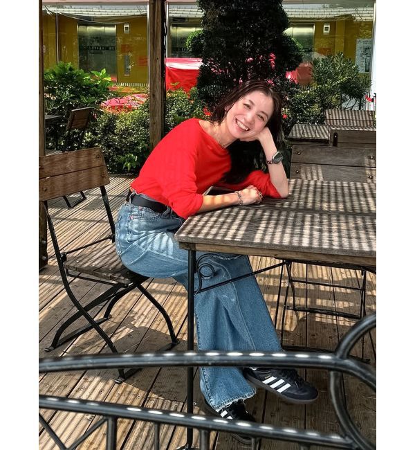 Ungrid「オフショルデザインシアーロングスリーブTee」|Tシャツ・カットソー|