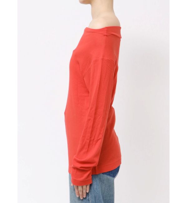 Ungrid「オフショルデザインシアーロングスリーブTee」|Tシャツ・カットソー|