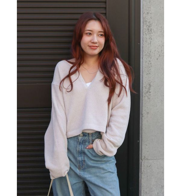 Ungrid「モールダブルフェイスロングスリーブTee」|Tシャツ・カットソー|