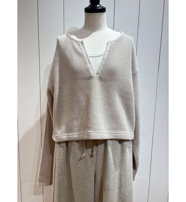 Ungrid「モールダブルフェイスロングスリーブTee」|Tシャツ・カットソー|