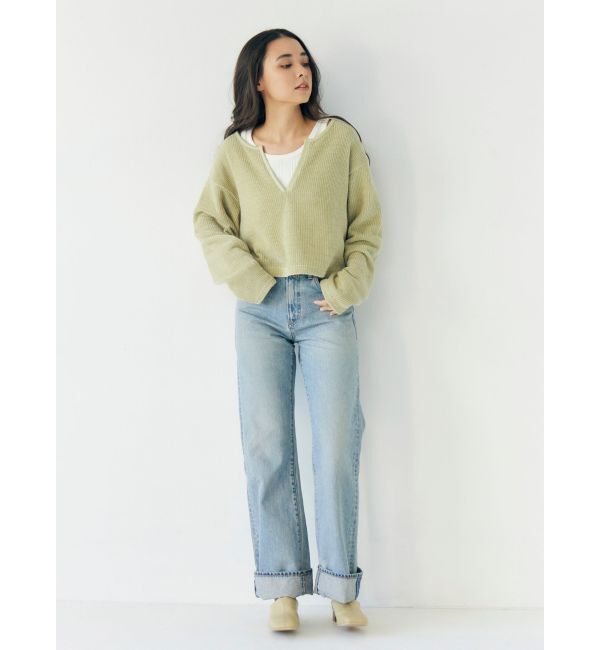 Ungrid「モールダブルフェイスロングスリーブTee」|Tシャツ・カットソー|